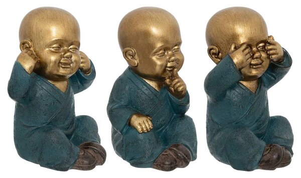 Декоративна фигура atmosphera Jiling Wisdom, Смола, 21 cm, 3 бр
