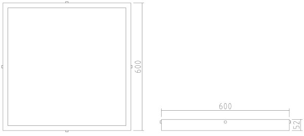 APLED - LED Панел за повърхностен монтаж QUADRA LED/40W/230V 4000K 60x60см IP41