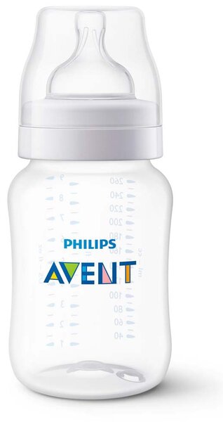 ANTI-COLIC БУТИЛКА 260 МЛ, 2ДУПКИ 1М+