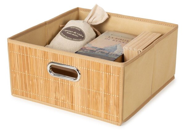 Бамбукова кутия за съхранение в естествен цвят 31x31x15 cm – Compactor