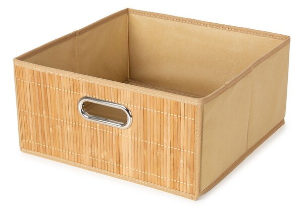 Бамбукова кутия за съхранение в естествен цвят 31x31x15 cm – Compactor