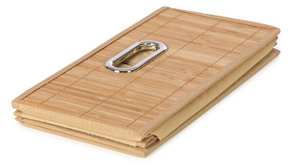 Бамбукова кутия за съхранение в естествен цвят 31x31x15 cm – Compactor