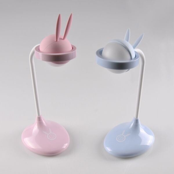 LED Детска сензорна лампа RABBIT LED/0,4W/5V 3000/6500K синя + USB