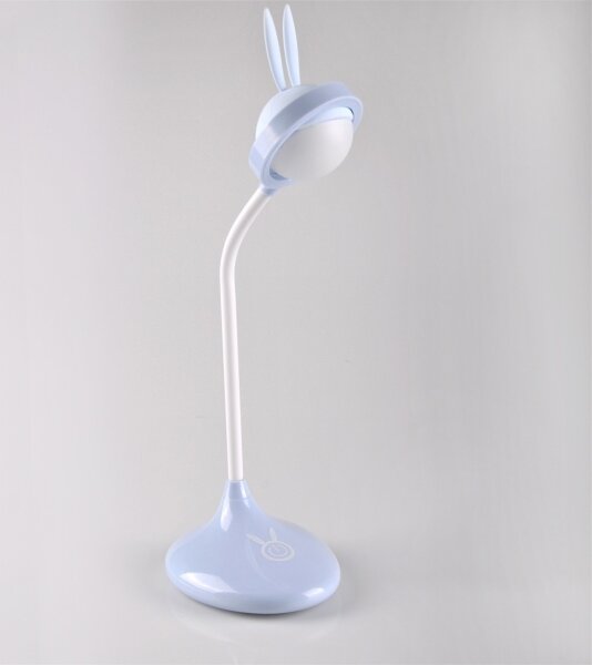 LED Детска сензорна лампа RABBIT LED/0,4W/5V 3000/6500K синя + USB