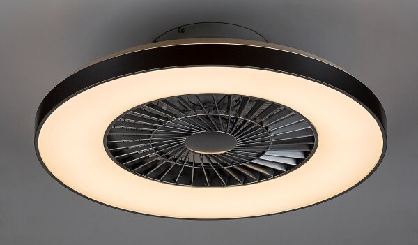 Rabalux - LED Димируема таванна лампа с вентилатор LED/40W/230V + д.у