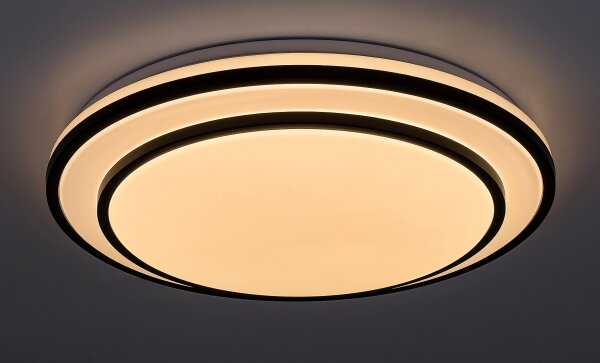 Rabalux 2130 - LED димируемо таванно осветително тяло LUPITA LED/40W/230V черно + дистанционно управление