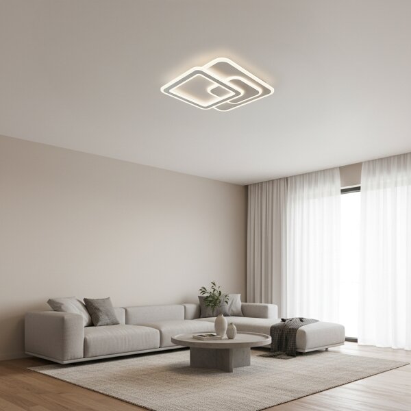 Brilagi - Димируемо LED таванно осветително тяло MODERN LED/80W/230V 3000-6000K + дистанционно управление