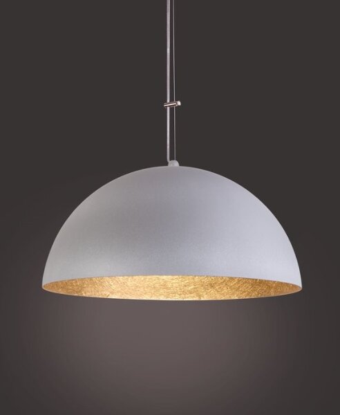Пендел SFERA 1xE27/60W/230V Ø 50 см сив/златист
