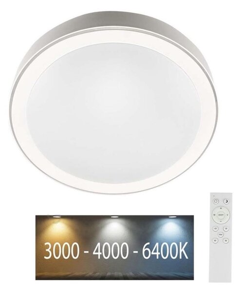 LED Димируем плафон LED/40W/230V 3000K/4000K/6500K + д.у