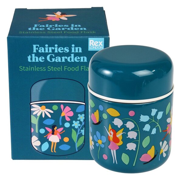 Син детски термос за храна 280 ml Fairies in the Garden – Rex London