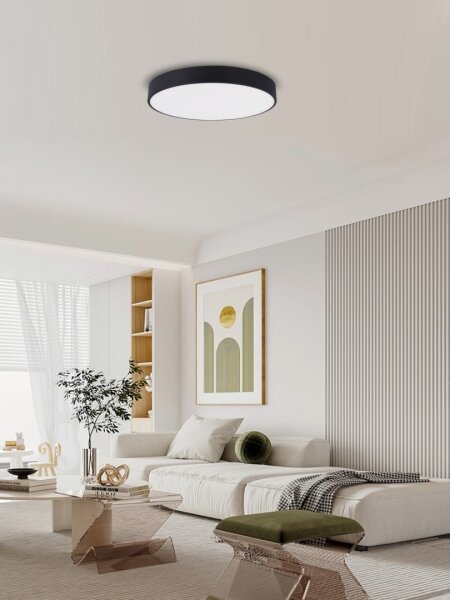Immax NEO 07202L-LED Димируем плафон RONDATE 53W/230V черен Tuya + д.у