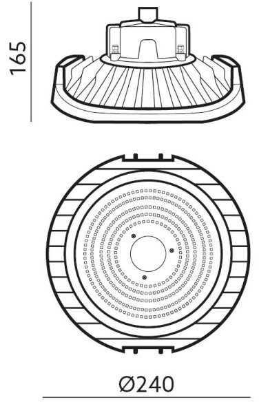 LED Индустриална техническа лампа NINA HIGHBAY LED/100W/230V 4000K IP65