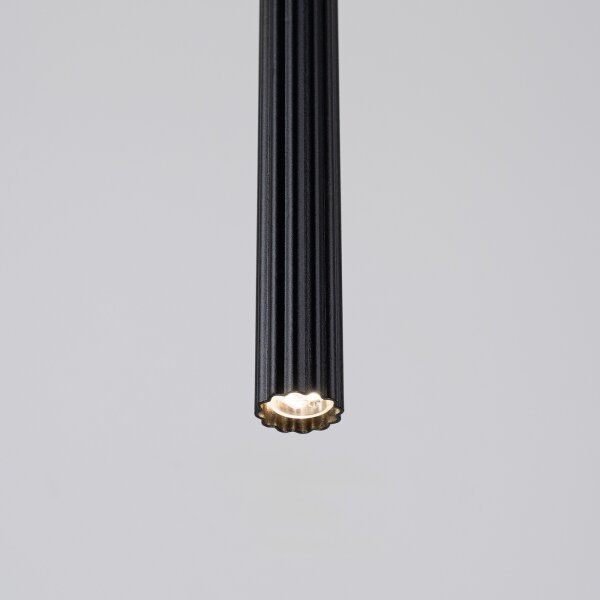 Sollux SL.1338 - Пендел ARCHE 1xG9/8W/230V черен