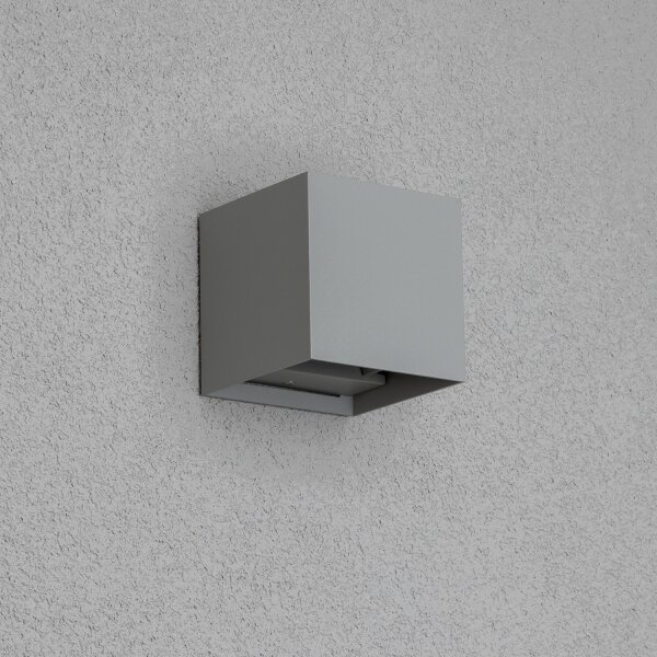Brilagi - LED Екстериорен аплик CUBE LED/6W/230V сив IP54