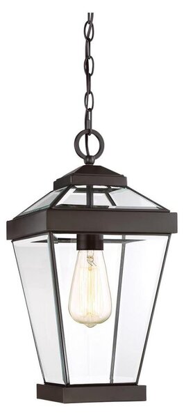 Quoizel QZ-RAVINE8-M - Екстериорен пендел RAVINE 1xE27/60W/230V IP23 кафяв