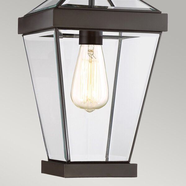 Quoizel QZ-RAVINE8-M - Екстериорен пендел RAVINE 1xE27/60W/230V IP23 кафяв