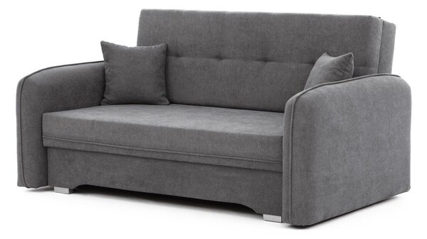 Сив шенилов разтегателен диван с място за съхранение 155 cm Laine – ELTAP
