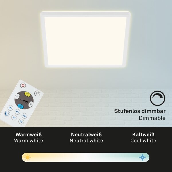 Briloner 7081-016 - LED Димируема лампа SLIM LED/18W/230V + д.у