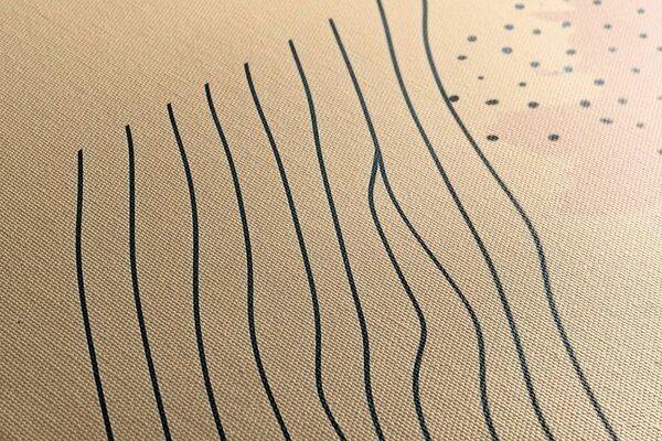 Картина на платно – Модерни шарки Peach Fuzz