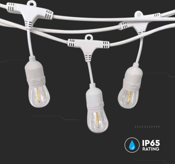 Екстериорни лампички STRING 15xE27/40W/230V 15 м IP65