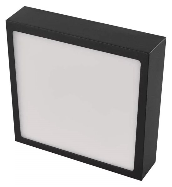 LED Плафон LED/12,5W/230V 3000/3500/4000K 17x17 см черен