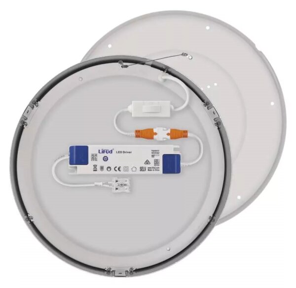 LED Плафониера LED/28,5W/230V 3000/3500/4000K Ø 30 см хром