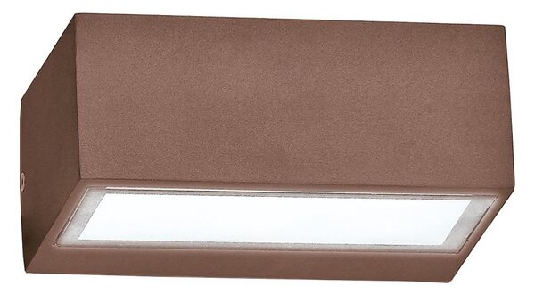 Ideal Lux - Външно стенно осветително тяло TWIN 1xG9/28W/230V IP44 кафяво