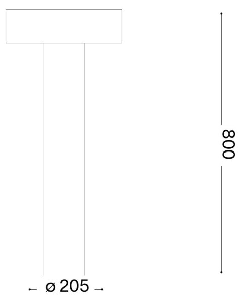 Ideal Lux - Външна лампа 4xG9/15W/230V 80 cm IP44 кафява