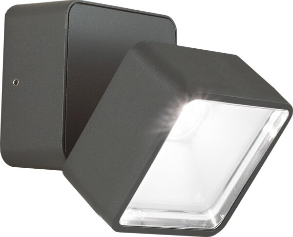 Ideal Lux -LED Външно стенно осветително тяло OMEGA LED/7W/230V CRI 90 IP54 антрацит