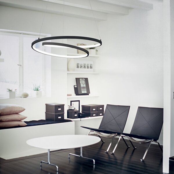 Ideal Lux - LED димируем полилей на кабел OZ LED/55W/230V Ø 80cm CRI 90 черен