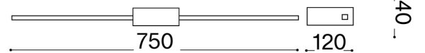 Ideal Lux - LED осветител за картини THEO LED/12W/230V 75 cm CRI 90 бял