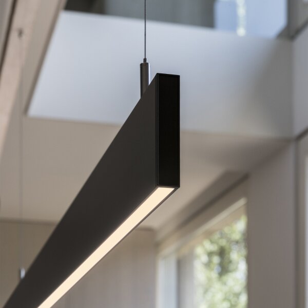 Ideal Lux - LED полилей на кабел LINUS LED/32W/230V 3000K CRI 90 120 cm черен
