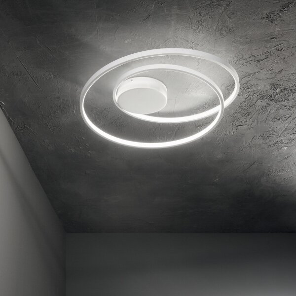 Ideal Lux - LED димируемо таванно осветително тяло OZ LED/48W/230V Ø60 cm CRI 90 бяло