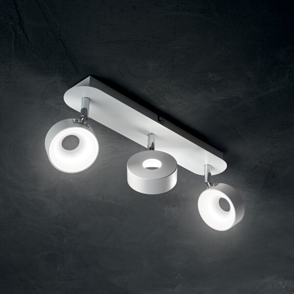 Ideal Lux - LED стенен спот OBY 3xLED/6W/230V CRI 90 бял