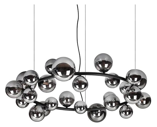 Ideal Lux - LED полилей на кабел PERLAGE 25xG9/3W/230V 110 cm черен/димно черен