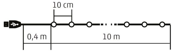 LED RGB Коледни димируеми лампички 100xLED/29 функции 10,4м