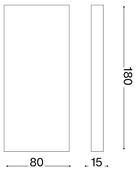 Ideal Lux - Външно стенно осветително тяло POST-IT LED/6W/12V CRI 90, месинг
