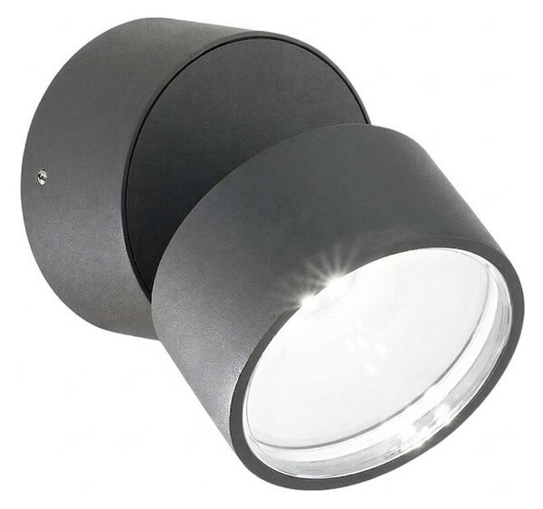 Ideal Lux -LED Външно стенно осветително тяло OMEGA LED/7W/230V CRI 90 IP54 антрацит
