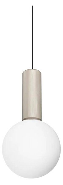 Ideal Lux - LED полилей на кабел ODEON LED/8W/230V CRI 90 Ø 15 см бежово/бяло