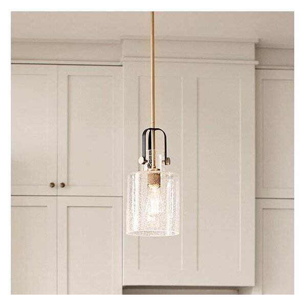 Quintiesse QN-KITNER-P-NBR - Полилей на прът KITNER 1xE27/60W/230V златист/черен