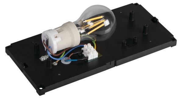 Kanlux 45816 - Външно стенно осветително тяло LERTO 1xE27/15W/230V IP54 черно