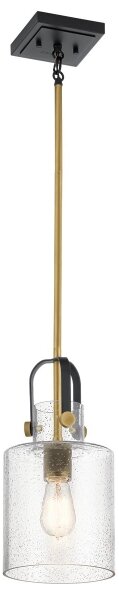Quintiesse QN-KITNER-P-NBR - Полилей на прът KITNER 1xE27/60W/230V златист/черен