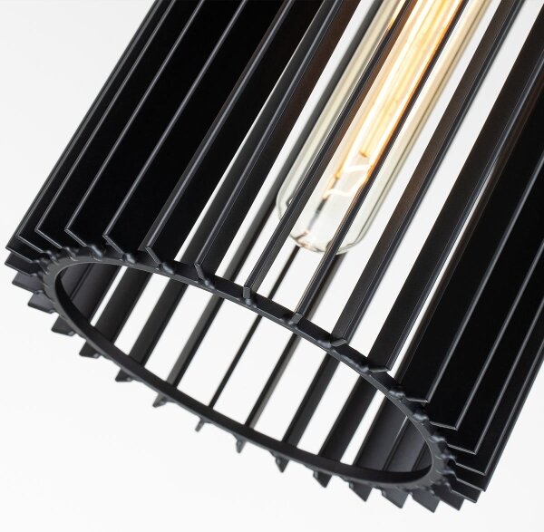 Quintiesse QN-LINARA-P-BK - Пендел на прът LINARA 1xE27/60W/230V черно/златисто