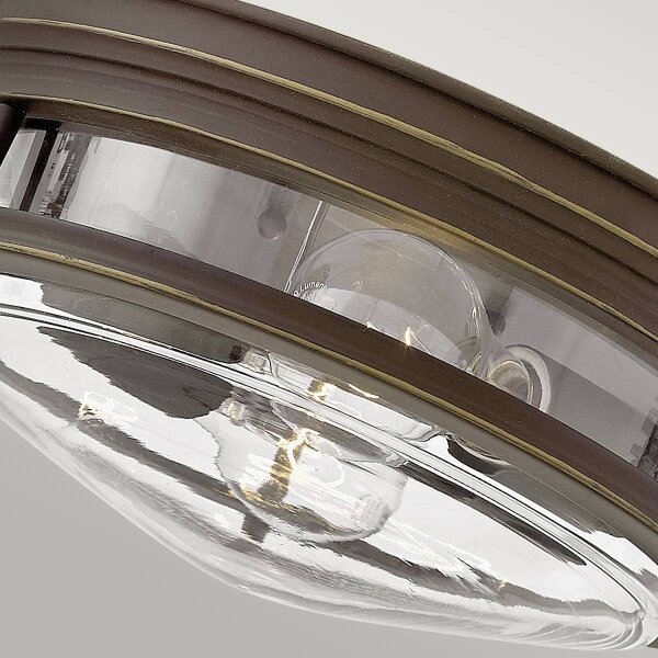 Quintiesse QN-HADRIAN-FS-OZ-CLEAR Външно осветително тяло HADRIAN 2xE27/40W/230V IP44 бронз