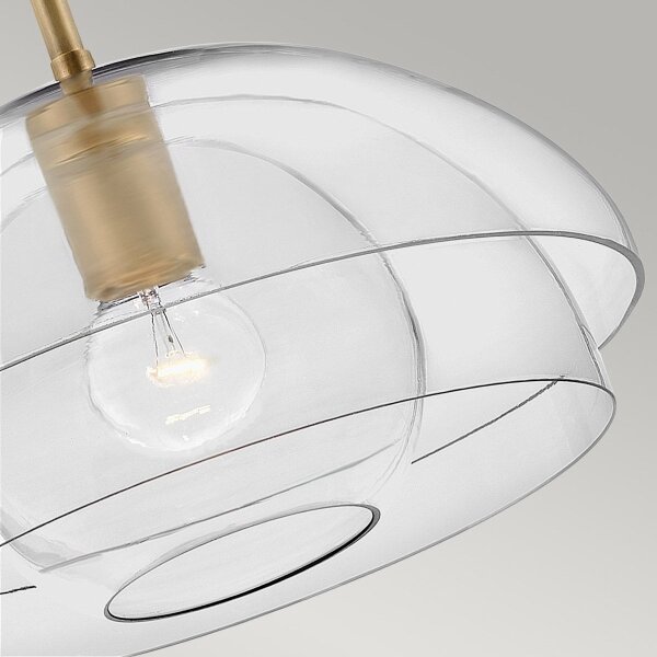Quintiesse QN-LOTUS-P-HBR - Полилей на тръба LOTUS 1xE27/60W/230V, златист