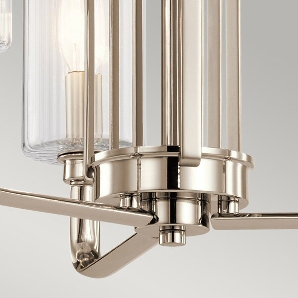 Quintiesse QN-KIMROSE3-PN - Полилей на тръба KIMROSE 3xE14/40W/230V лъскав хром