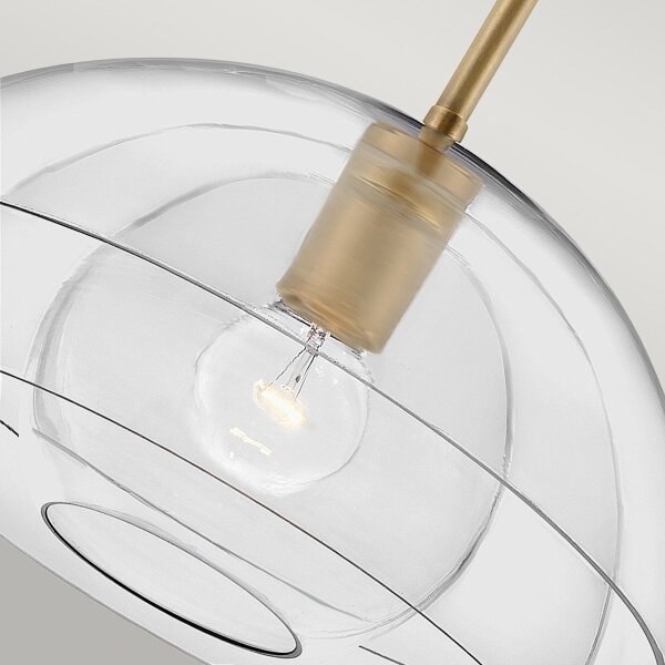 Quintiesse QN-LOTUS-P-HBR - Полилей на тръба LOTUS 1xE27/60W/230V, златист