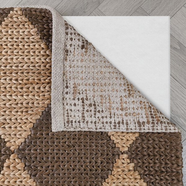 Кафяв/естествен ръчно изработен килим със смес от юта 120x170 cm Effie Diamond – Flair Rugs