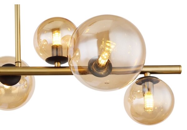 Globo 56135-9D - LED Полилей RIHA 9xG9/3W/230V месинг
