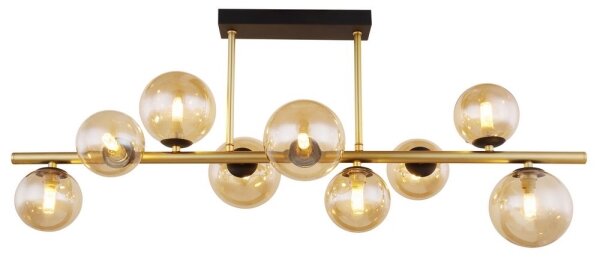Globo 56135-9D - LED Полилей RIHA 9xG9/3W/230V месинг